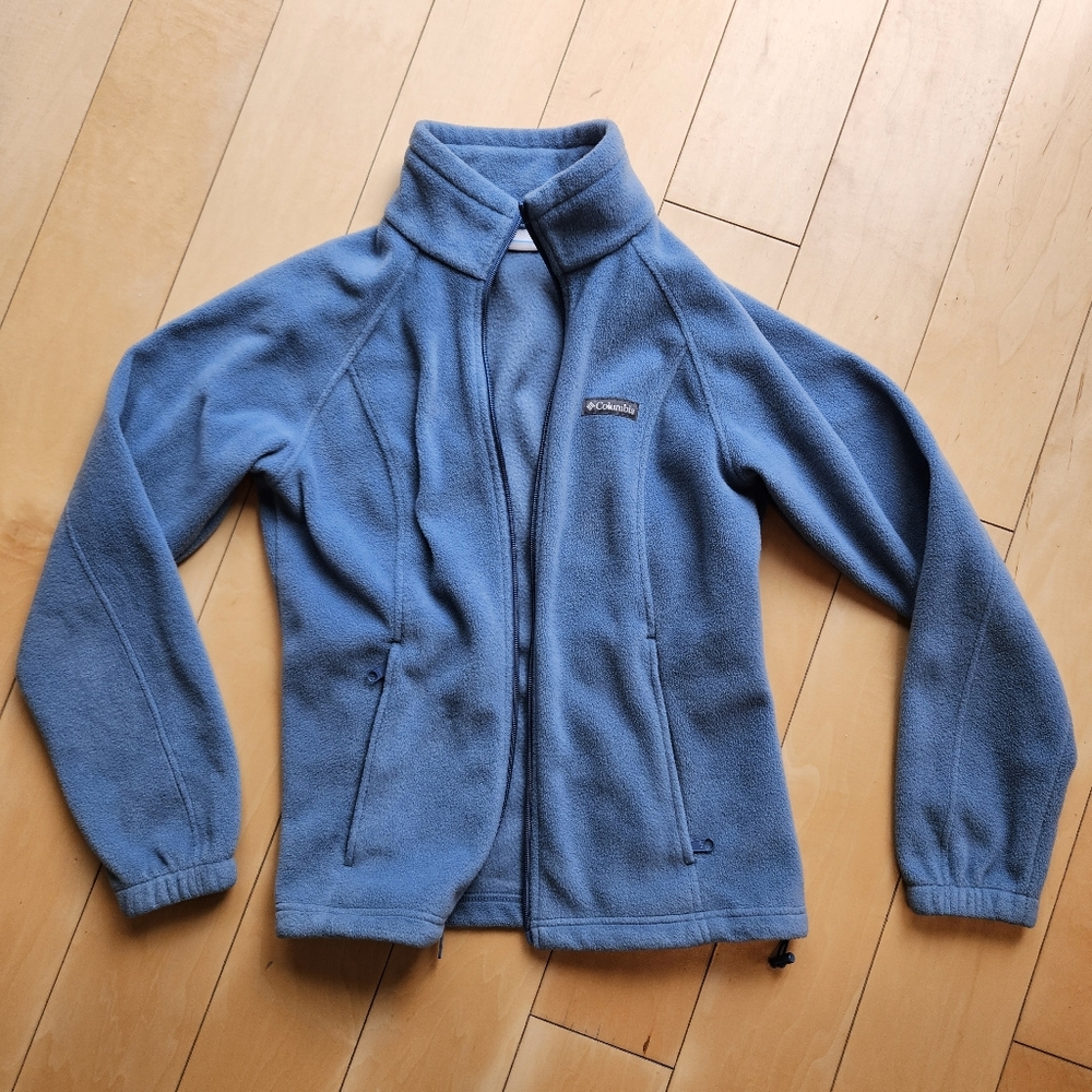 Columbia Soft Baby Blue Fleece Jacket